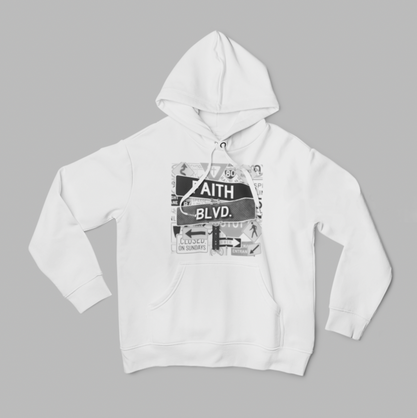 Black & White Faith Hoodie