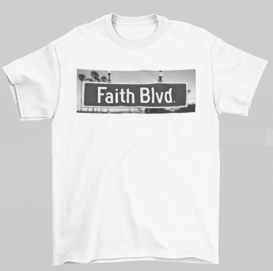 Faith Blvd. Black & White (Graphic Tee)