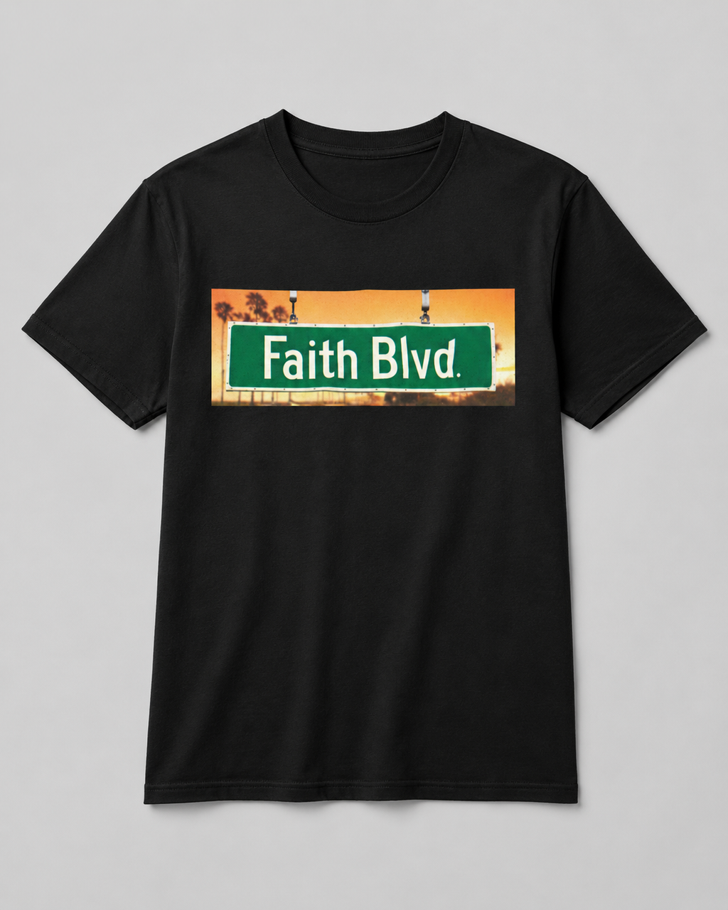 Faith Blvd. Sign | Sunset Tee