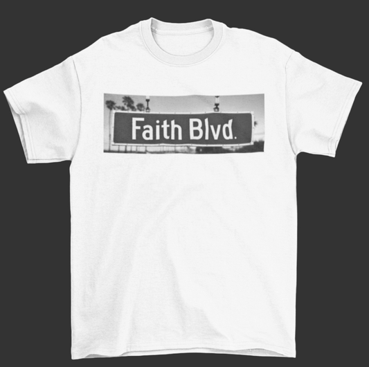 Faith Blvd. Black & White (Graphic Tee)
