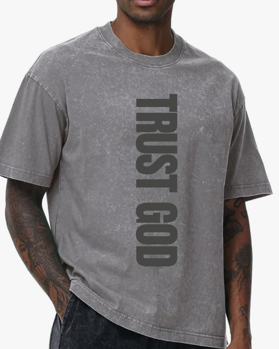 Trust God | Mineral Wash Tee
