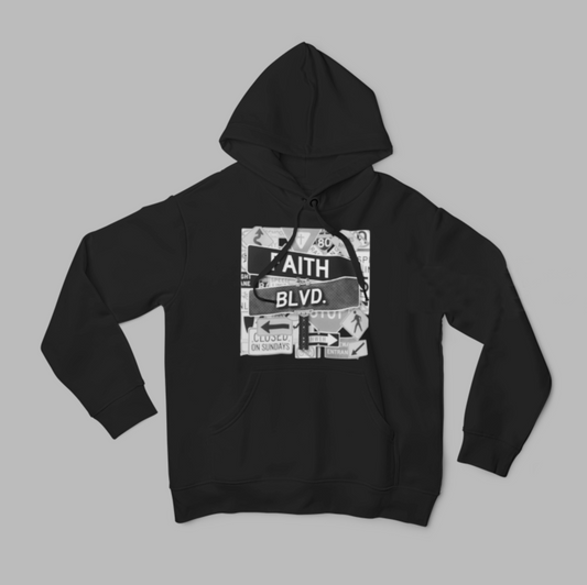 Black & White Faith Hoodie
