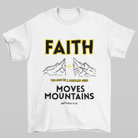 Mustard Seed Faith | “Move Mountains” Tee (White)