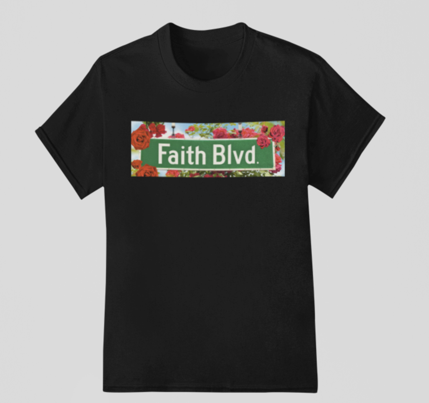 Faith Boulevard Sign | Rose Tee