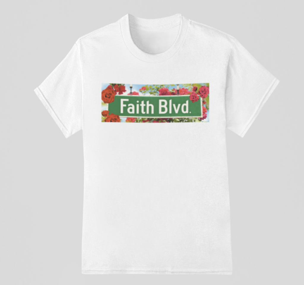 Faith Boulevard Sign | Rose Tee