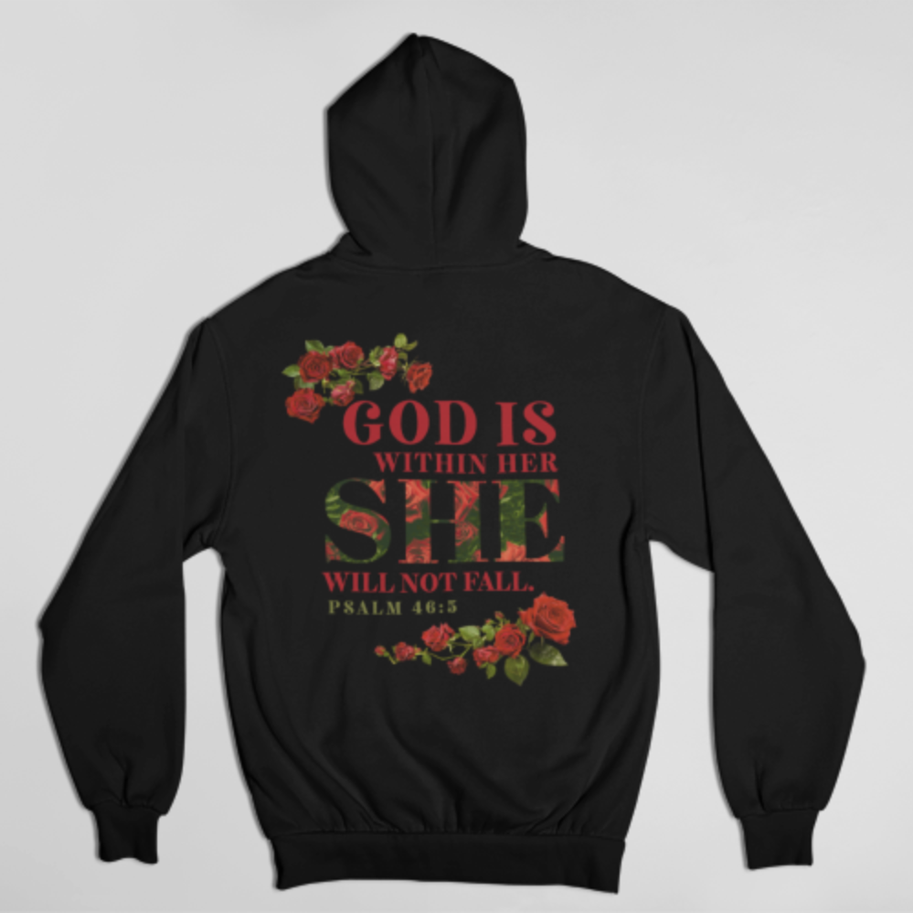 God Is Within Her | Hoodie (Front & Back)