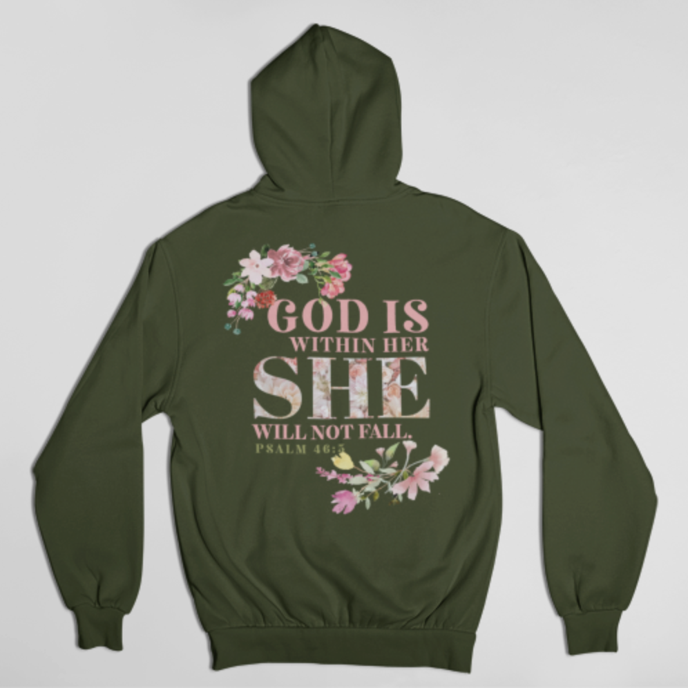 God Is Within Her | Hoodie (Front & Back)