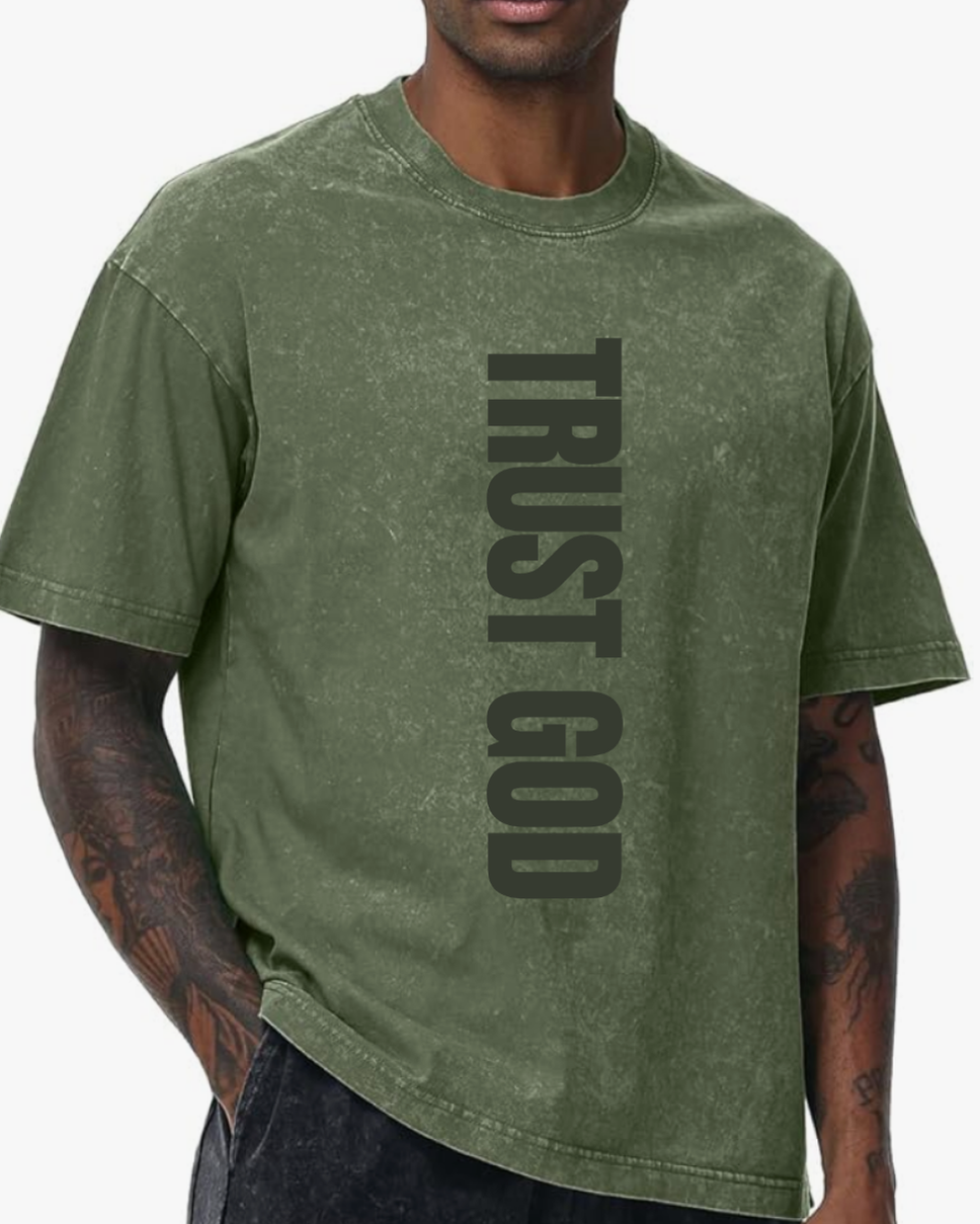 Trust God | Mineral Wash Tee