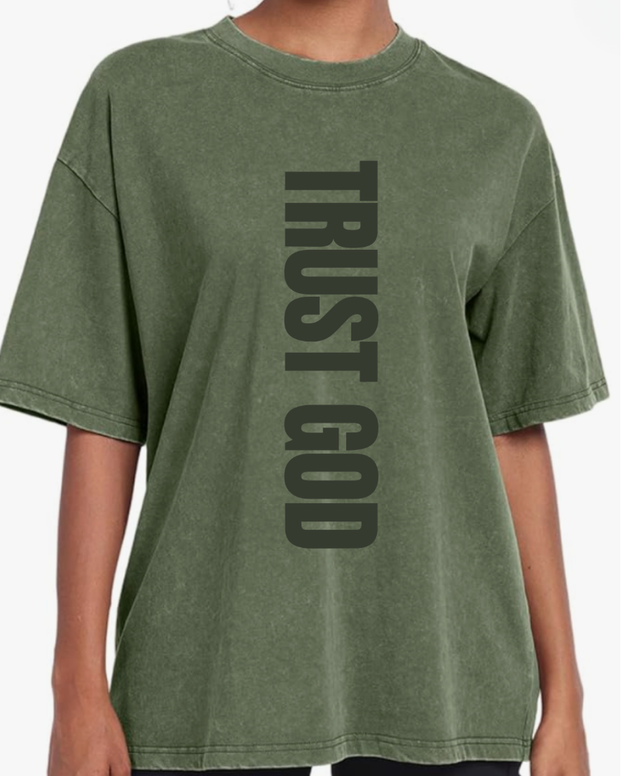 Trust God | Mineral Wash Tee