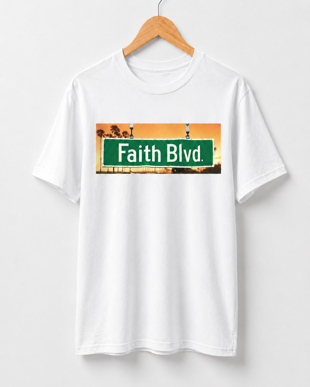 Faith Blvd. Sign | Sunset Tee